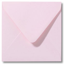 Enveloppen geboortekaartjes licht roze