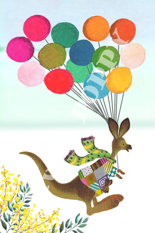 Ansichtkaart verjaardag feest. Ansichtkaart met kangoeroe en ballonnen van Studio POPPY is met veel aandacht en zorg gemaakt. Geschikt om te versturen maar ook leuk als begeleidend schrijven bij een kado. Of een ansichtkaart inlijsten misschien? Wat je er ook mee doet, met deze vrolijke ansichtkaarten maak je een ander blij.